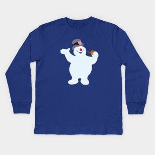 snowman Kids Long Sleeve T-Shirt